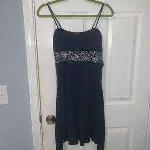 Navy Blue Short Homecoming Dress